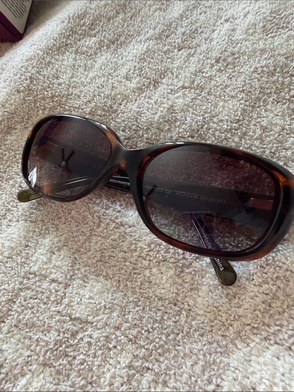 Radley London Krystie Oval Tortoise shell sunglasses